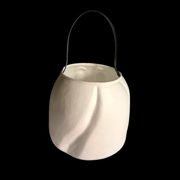 VTG Empire Spooky Ghost Face Plastic Blow Mold Bucket Pail Halloween Trick Treat - Picture 3 of 12